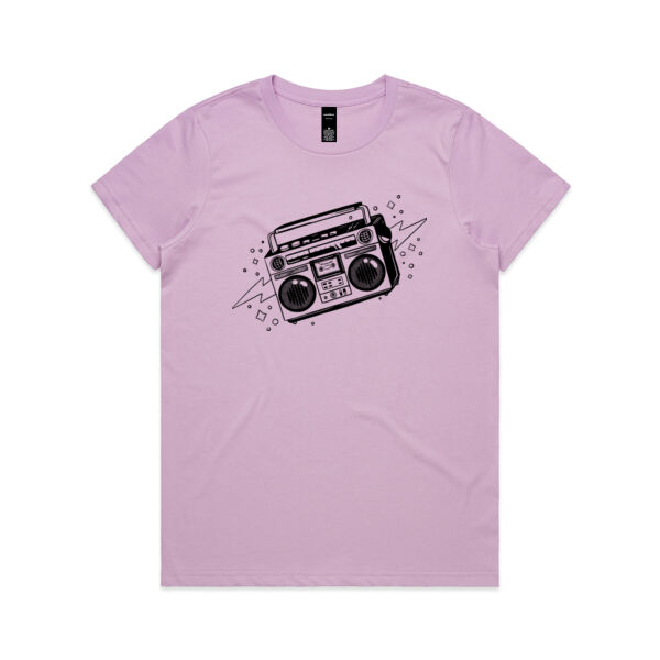 eyesound™ Boombox Womens Retro B&W Thumbnail