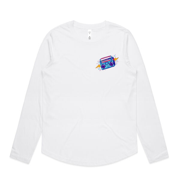 eyesound™ Boombox Womens Long Sleeve Thumbnail